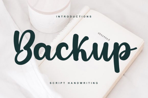 Backup: A Freestyle Handwritten Font for Creative Projects