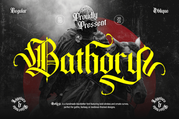 Bathory: A Blackletter Typeface for Dark Design Worlds