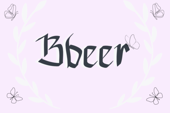 Bbeer: A Handwritten Font for Epic Projects