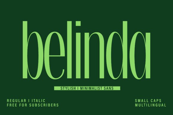 Belinda: The Elegant Sans-Serif for Modern Design