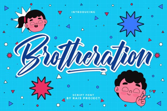 Brotheration: A Modern Script Font for Creative Artistry