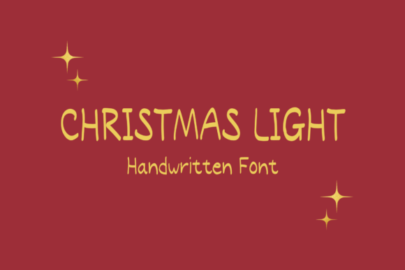 Christmas Light Font: A Sweet Handwritten Typeface for Creative Projects