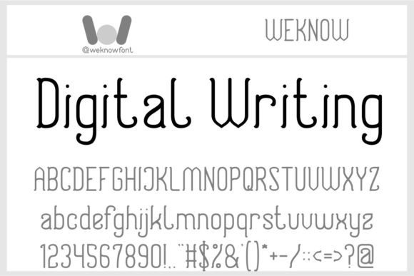 Digital Writing: The Slab Serif Font for Bold, Modern Design