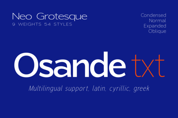 Discover the Clean Appeal of Osande Txt for Modern Design