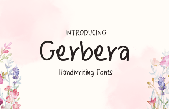 Gerbera: A Sweet and Friendly Handwritten Display Font