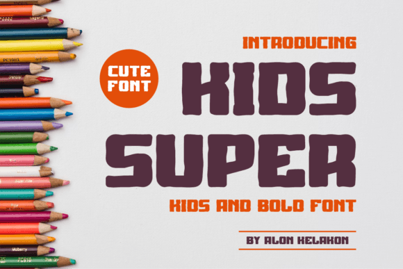 Kids Super: A Bold Typeface for Dynamic Designs