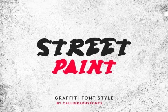 Street Paint: Bold Graffiti Font for Urban Designs