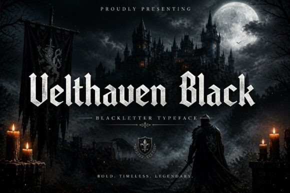 Velthaven Black: A Typeface Forged in Dark Fantasy