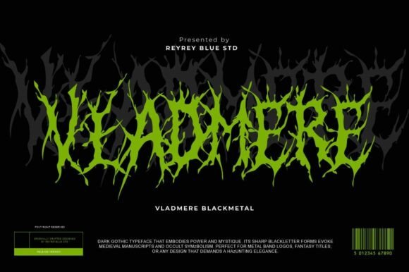 Vladmere: The Ultimate Dark Gothic Typeface for Bold Designs
