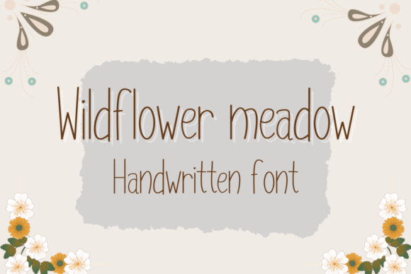 Wildflower Meadow: A Sweet Handwritten Font for Creative Projects
